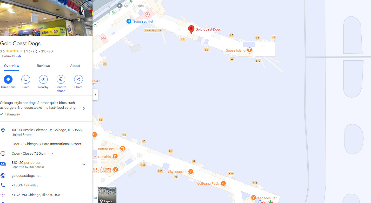 Gold Coast Dogs o hare airport map
